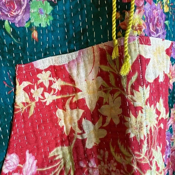 EARTHBOUND Colorful Floral Patchwork Hoodie - Picture 3 of 7